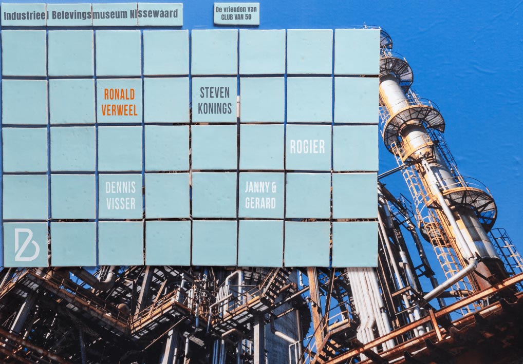 Club van 50 tegeltableau