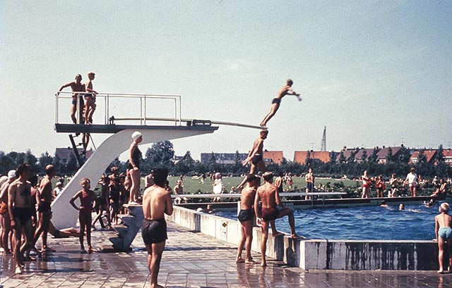 Spijkenisse Zwembad Hoogwerf 1963
