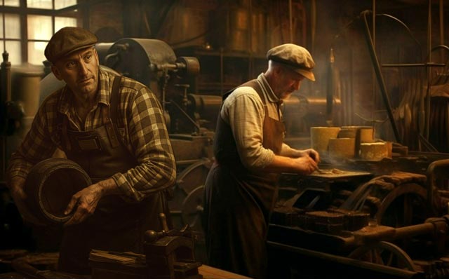 Kuiper met andere ambachtsman